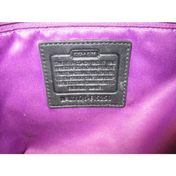 *Coach 1941 Chocolate Brown Canvas Logo Satchel